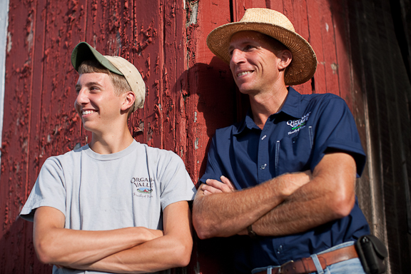 Fifth and Sixth-generation farmers! Ron Holter and his son.