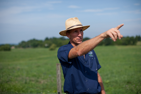 Ron Holter describing pasture management.